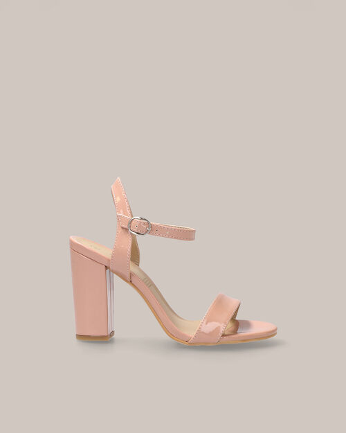 Sandalias De Tacón Cuadrado